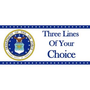air force personalized classic banner (18″ x 40″)