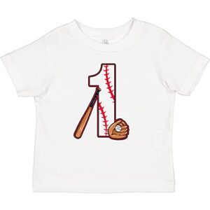 inktastic Baseball First Birthday- 1 Year Old Baby T-Shirt 18 Months 0020 White 2caf0