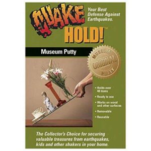Quakehold! 13-Ounce Museum Wax, 1 Pack & 88111 Museum Putty Neutral 2.64 Oz.