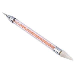 youcy point drill pen double-ended rhinestone picker wax pencil manicure tools accessories,orange