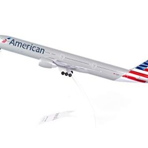 Daron Skymarks SKR715 American 777-300 New Livery Airplane Model Building Kit with Gear, 1/200-Scale , White