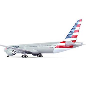 Daron Skymarks SKR715 American 777-300 New Livery Airplane Model Building Kit with Gear, 1/200-Scale , White