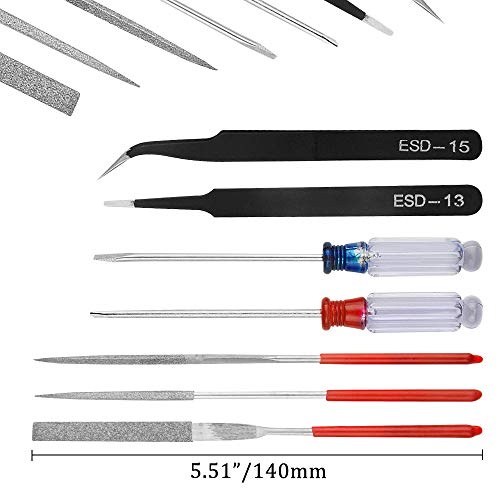 Bigstone 20 PCS Gundam Model Tools Kit Hobby Building Tools Set for Cars, Airplanes, Buildings, Gundam, Robots Models Building Repairing and Fixing ext.