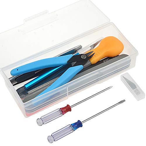 Bigstone 20 PCS Gundam Model Tools Kit Hobby Building Tools Set for Cars, Airplanes, Buildings, Gundam, Robots Models Building Repairing and Fixing ext.