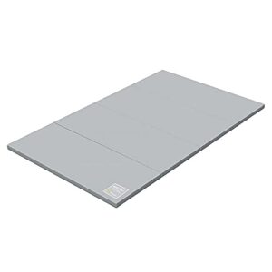 alzip mat eco color folder urban, folding baby play mat eco-friendly non-toxic non-slip reversible waterproof (g (79×55 inch), grey)
