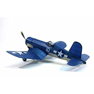 dumas products inc. corsair rubber powered kit 17.5″ dum213 wooden kits airplane