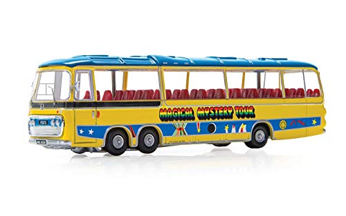 Corgi The Beatles Magical Mystery Tour Bus 1:76 Diecast Display Model CC42419, Yellow & Blue