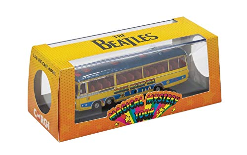 Corgi The Beatles Magical Mystery Tour Bus 1:76 Diecast Display Model CC42419, Yellow & Blue