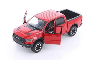 showcasts 2019 dodge ram 1500 crew cab rebel pickup truck, red 79358/16d – 1/24 scale diecast model toy car