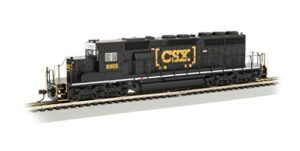 emd sd40-2 dcc equipped diesel locomotive csx #8905 (htm) – black – ho scale