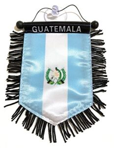 prk 14 guatemala guatemalan flags for cars decals sticker small rearview mirror automobile accessories homes design hanging mini banners windows sticks to glass quality made mini banners