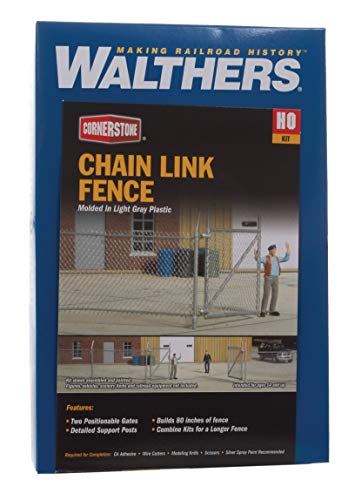 Walthers Cornerstone HO Scale Model Chain Link Fence Toy