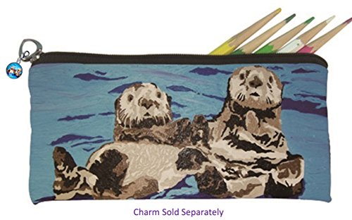 Salvador Kitti Small Pencil Bag (Sea Otters - Best Friends)