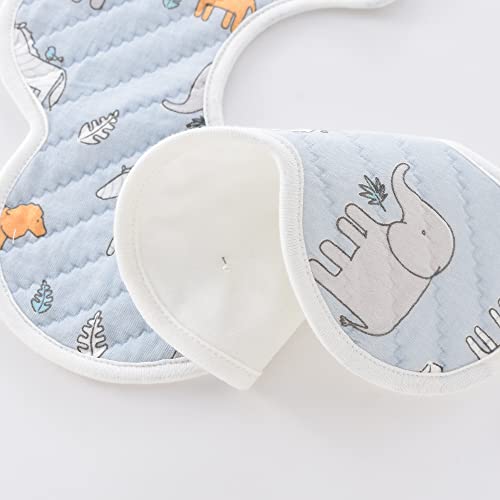 Eimmabey Toddler bib for girls Baby Bibs for Eating and Drooling 3 Pack 360 Rotate Baby Feeding Bibs for Girls
