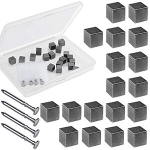 ruisita 3 ounces tungsten weights cubes polished speed axles kit 18 pieces tungsten weights cubes and 4 pieces polished speed axles