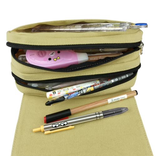 Anime Attack On Titan Pencil Case Manga Large Capacity Pencil Pouch Attack On Titan Student Pen Bag Cosmetic Makeup Storage Bag (A)