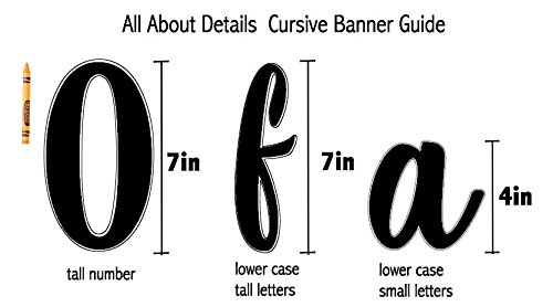 All About Details It's A Girl Cursive Banner, 1set, Baby Shower Banner, Baby Shower Party Decoration (Gold)