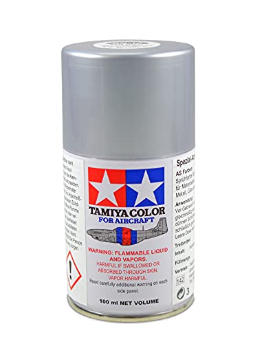 Tamiya 86512 AS-12 Spray Bare Metal Silver 3 oz