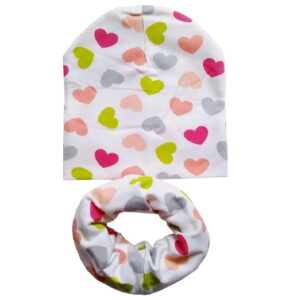 Baby Hat Cotton Baby Hat Scarf Set for Girls and Boys Fit 7 Months-4 Years Old…
