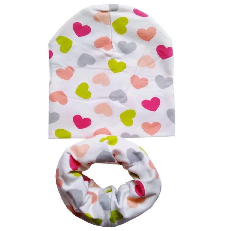 Baby Hat Cotton Baby Hat Scarf Set for Girls and Boys Fit 7 Months-4 Years Old…