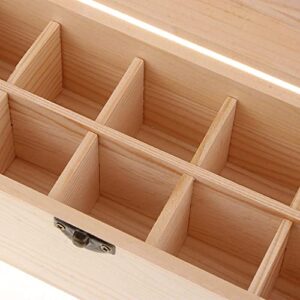 UGPLM Large Essential Oil Storage Box Wooden Case Oils Organizer Holder for Keeping Your Oils Holds 515-30ml Bottles (4 Sizes), 10 Grids