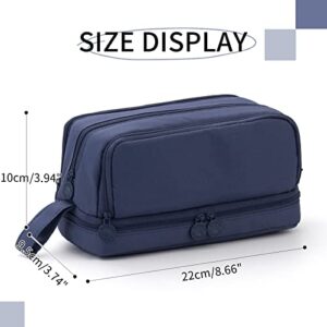 CICIMELON 2pc Large Pencil Case Multi Compartments Pen Pouch Bag Aesthetic School Supplies for Boys Girls Men Women Adults