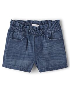 the children’s place,and toddler girls denim shortie shorts,baby-girls,rose wash,9-12 months
