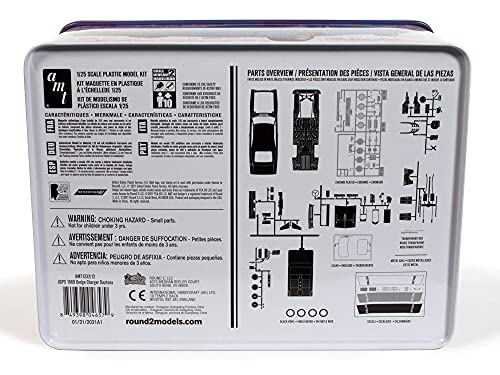 AMT 1969 Dodge Charger Daytona (USPS Stamp Series Collector Tin) 1:25 Scale Model Kit