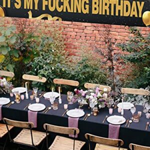 It’s My Fucking Birthday Large Banner, Funny Birthday Banner, Happy Birthday Porch Sign, Birthday Party Outdoor Indoor Backdrop, 9.8 x 1.6 Feet