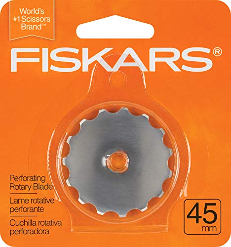 Fiskars 193610-1001 Perforating Rotary Replacement Blade, 45 mm , Gray