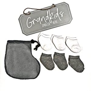 Generic Laundry Bags for Newborn Babies 3 pack, NB-10012, Laundry Bag - 3 Pack - White, Gray and Black, 1.5