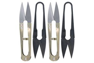 golden eagle double sharp quick-clip lightweight thread clippers trimming scissors & thread snips (4pc combo)