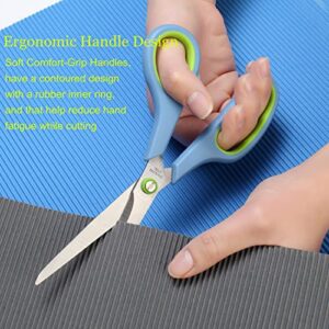 Scissors All Purpose,Scissors Set of 5,Multipurpose Sharp Scissors Different Sizes,Soft Comfort-Grip Handles Scissors,Craft Scissor for Office and Home