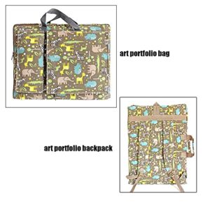 Art Portfolio Case Art Portfolio Backpack For Kids Artist Art Supplies Storage Tote Bag Art Carrying Bag A3 8K Carrier Bag