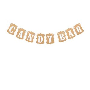 candy bar party banner,wedding party reception buffet decoration photography banner prop (white)