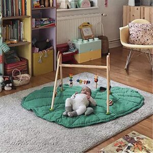 green gary leaf type baby play mat cotton soft baby sleeping mats floor carpet baby gym activity room decor crawling blanket pad (color : green)