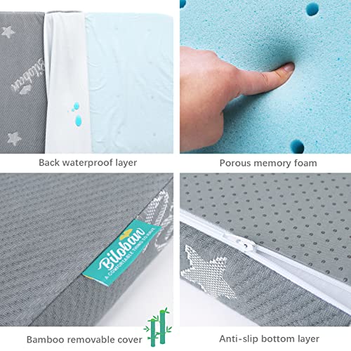 Biloban Waterproof Pack and Play Mattress Topper with Waterproof Pack n Play Sheets