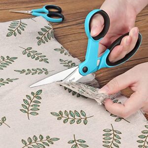 Asdirne Premium sewing Scissors Bundle, Perfect Sewing Partners, Sharp and Durable, Comfortable Handle, Contains 9”Fabric scissors, 5”Detail Scissors, 3.9”Embroidery Scissors, 4.8”Thread Snips