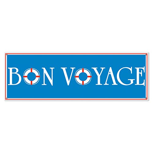 Bon Voyage Sign Banner Party Accessory (1 count) (1/Pkg)