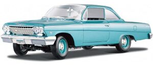 1962 chevy bel air, turquoise – maisto 31641 – 1/18 scale diecast model toy car