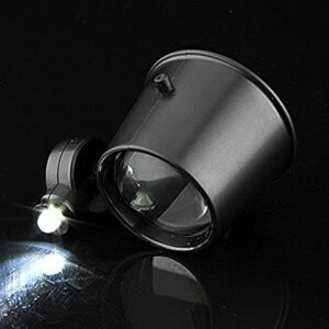 15X Loupe Lens Headband Magnifying Glass Jeweler Watch Repair Magnifier with LED Eye Loupe