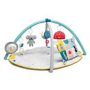 taf toys 4 in 1 music and light all around me baby activity gym thickly padded with soft mat and a unique “sensi-center” for a variety of body positioning for newborn and up