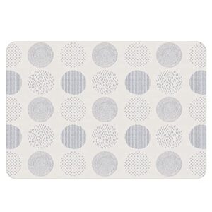 Parklon Pure Soft Baby Play Mat (Extra Large, 92.5 x 55.1 x 0.6 in, Blue Spot/Cloud Bebe)