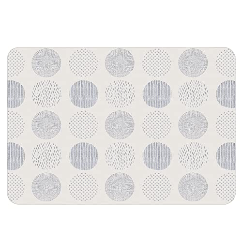 Parklon Pure Soft Baby Play Mat (Extra Large, 92.5 x 55.1 x 0.6 in, Blue Spot/Cloud Bebe)