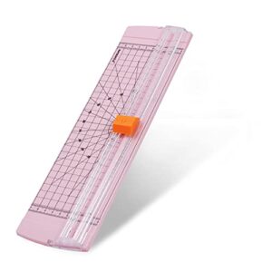 rayson rc4000p-us paper cutter trimmer, a4 size (12 inch) paper cutter for coupon, craft paper and photos (light pink)