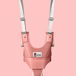 Baby Walking Harness,Hand-held Baby Walker Toddler Walking Assistant Helper Kid Safe Walking Protective Belt,Child Harnesses Learning Assistant Belt for Baby 6-36 Months Pink