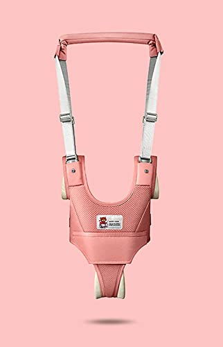 Baby Walking Harness,Hand-held Baby Walker Toddler Walking Assistant Helper Kid Safe Walking Protective Belt,Child Harnesses Learning Assistant Belt for Baby 6-36 Months Pink