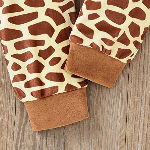 Aalizzwell Baby Giraffe Romper, Infant Boys Girls Animal Romper Hooded Romper Jumpsuit Outfit Clothes 18-24 Months