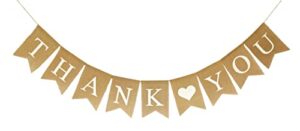 shimmer anna shine thank you burlap banner for wedding decorations birthday party baby shower bridal shower baptism supplies teacher appreciation office appreciation sign photo prop