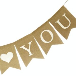 Shimmer Anna Shine THANK YOU Burlap Banner for Wedding Decorations Birthday Party Baby Shower Bridal Shower Baptism Supplies Teacher Appreciation Office Appreciation Sign Photo Prop